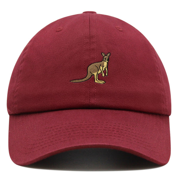 Kangaroo Premium Dad Hat Embroidered Baseball Cap Australia Animal