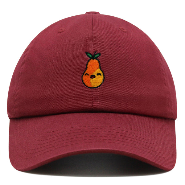 Pear Premium Dad Hat Embroidered Baseball Cap Fruit Vegan Foodie