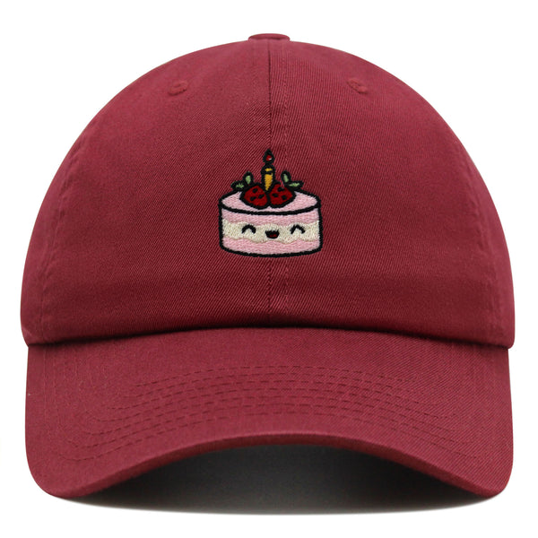 Cake Premium Dad Hat Embroidered Baseball Cap Birthday Foodie