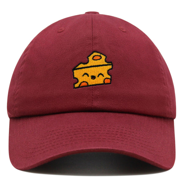 Cheese Premium Dad Hat Embroidered Baseball Cap Foodie Cheesy Wine