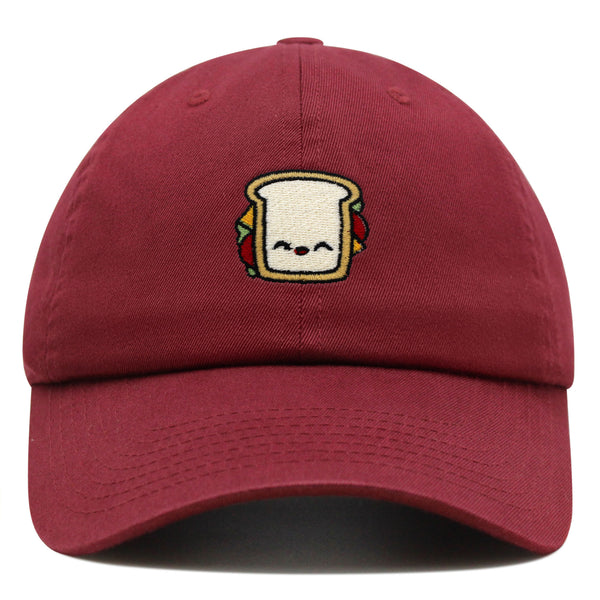 Sandwich Premium Dad Hat Embroidered Baseball Cap Toast Foodie