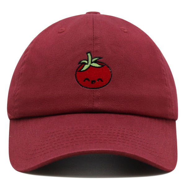 Tomato Premium Dad Hat Embroidered Baseball Cap Vegetable Vegan