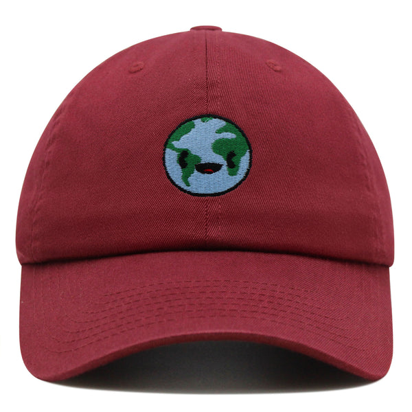 Happy Earth Premium Dad Hat Embroidered Baseball Cap Earth Environment