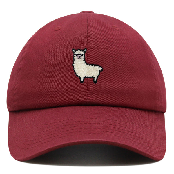 Alpaca Premium Dad Hat Embroidered Baseball Cap Peru Peruvian