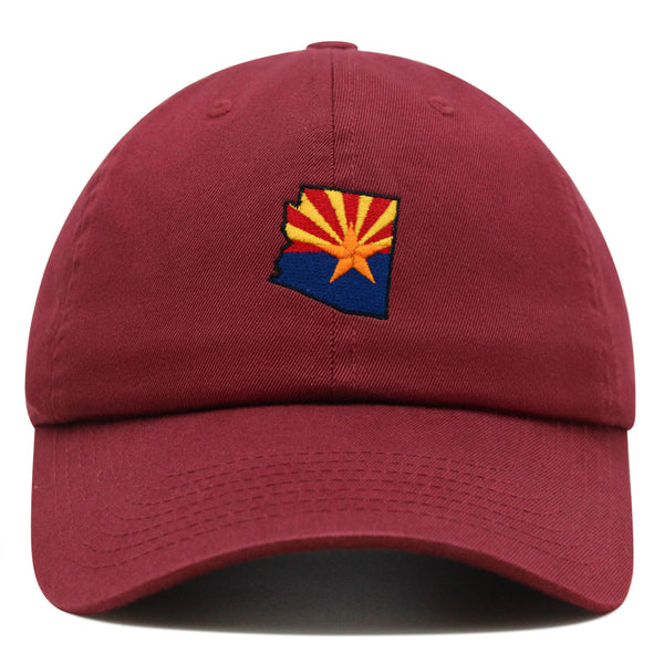 Arizona Flag Premium Dad Hat Embroidered Baseball Cap Arizona Tucson Pheonix