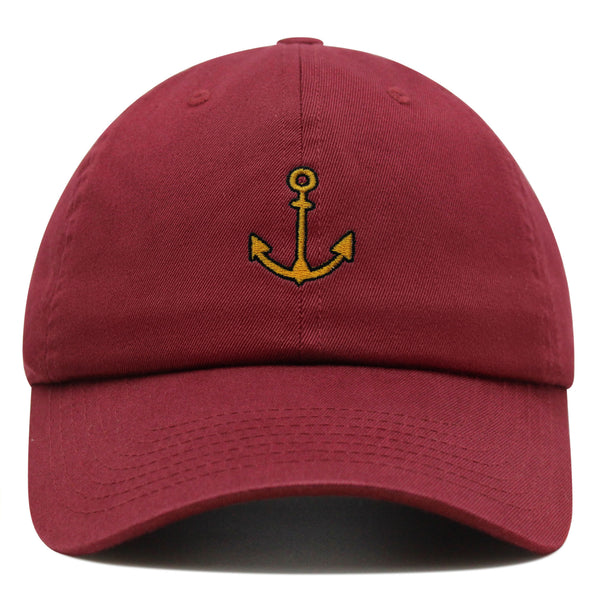 Anchor Premium Dad Hat Embroidered Baseball Cap Captain Boat Ship