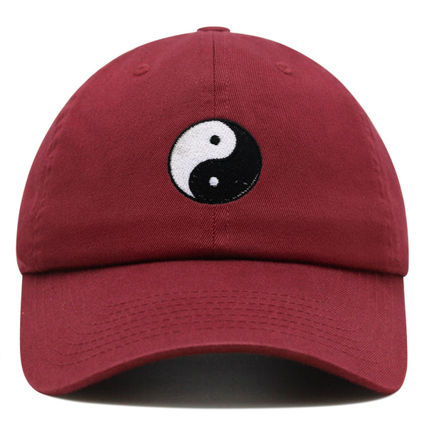 Ying Yang Premium Dad Hat Embroidered Baseball Cap Asian Meditation