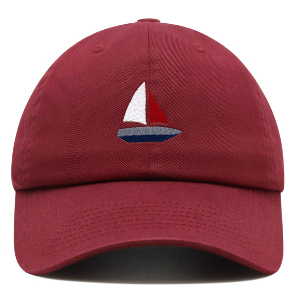 Cute Boat Premium Dad Hat Embroidered Baseball Cap Sailor Ocean