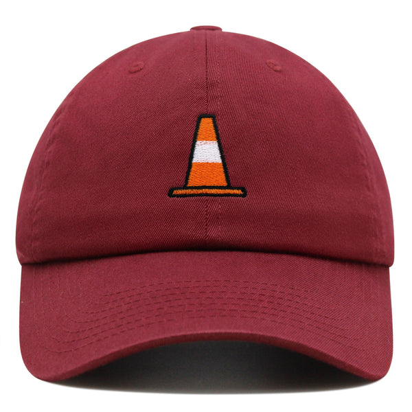 Safety Cone Premium Dad Hat Embroidered Baseball Cap Construction