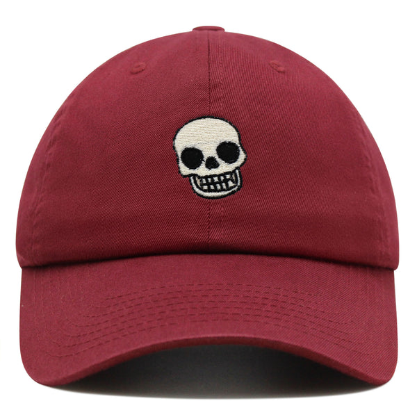 Skull Premium Dad Hat Embroidered Baseball Cap Girly Halloween