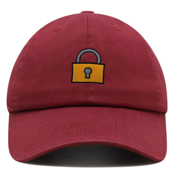 Lock Premium Dad Hat Embroidered Baseball Cap Gate Logo