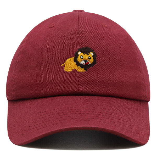 Lion Premium Dad Hat Embroidered Baseball Cap Zoo King