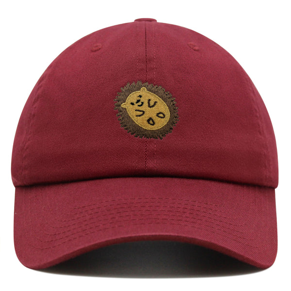 Hedgehog Premium Dad Hat Embroidered Baseball Cap Animal Cute