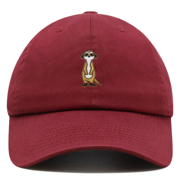 Meerkat Premium Dad Hat Embroidered Baseball Cap Lion Observer