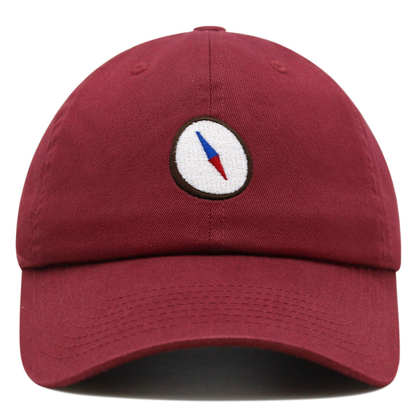 Compass Premium Dad Hat Embroidered Baseball Cap Explorer Adventure