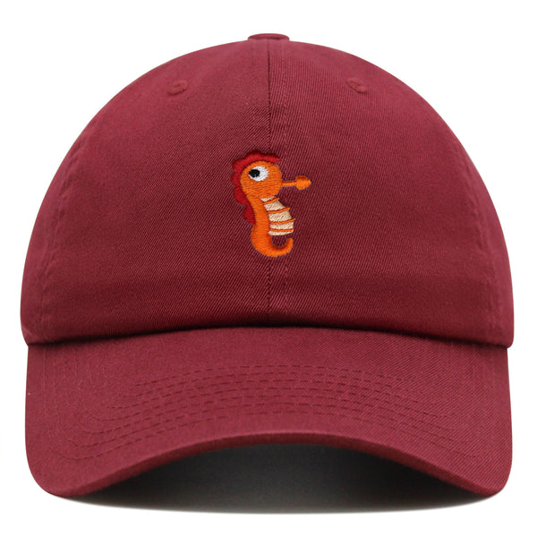 Sea Horse Premium Dad Hat Embroidered Baseball Cap Ocean Fish