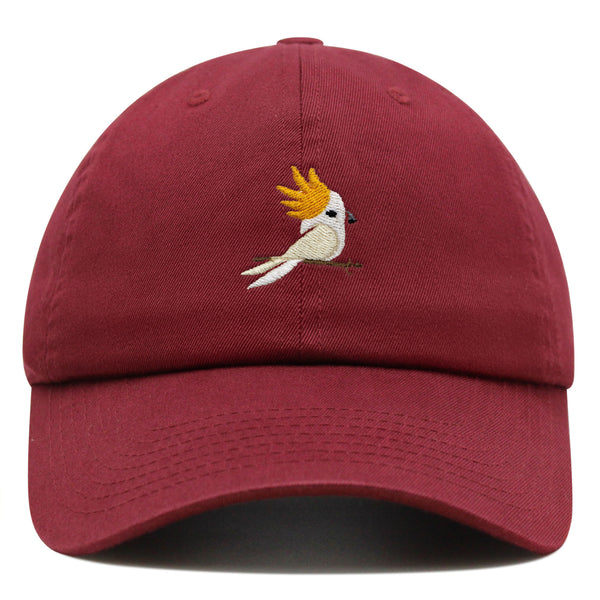 Cockatoo Premium Dad Hat Embroidered Baseball Cap Parrot Bird