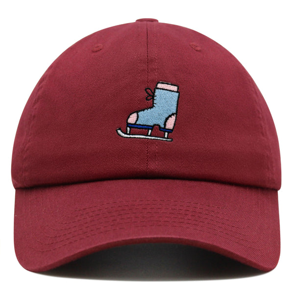 Ice Skating Premium Dad Hat Embroidered Baseball Cap Skate Winter