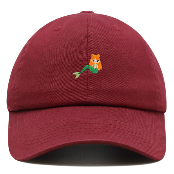 Mermaid Premium Dad Hat Embroidered Baseball Cap Fish Girl