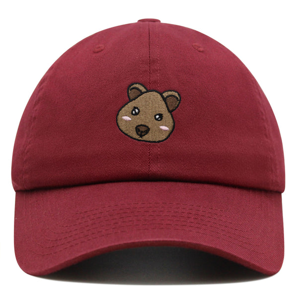 Quokka Face  Premium Dad Hat Embroidered Baseball Cap Cute Animal