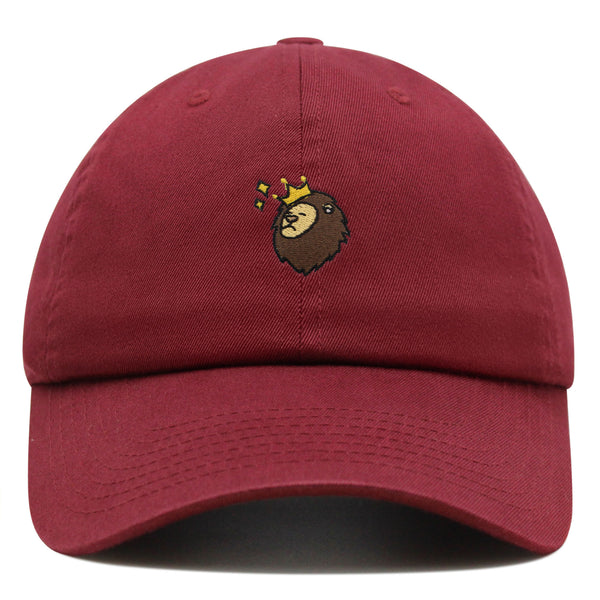 Lion Premium Dad Hat Embroidered Baseball Cap Zoo King