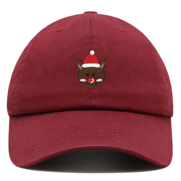 Reindeer Premium Dad Hat Embroidered Baseball Cap Christmas Gift