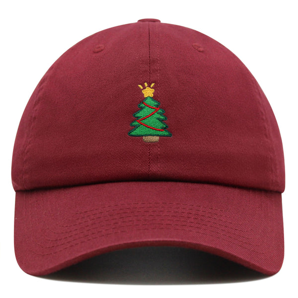 Christmas Tree Premium Dad Hat Embroidered Baseball Cap Holiday Santa