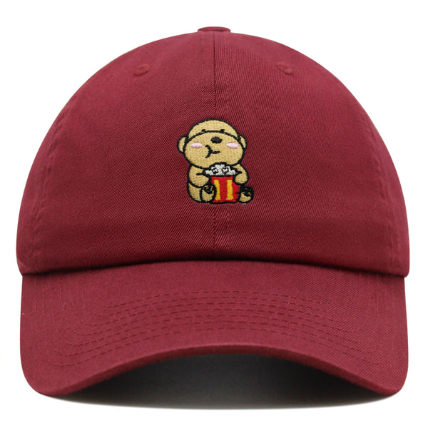 Popcorn Dog Premium Dad Hat Embroidered Baseball Cap Puppy Poodle