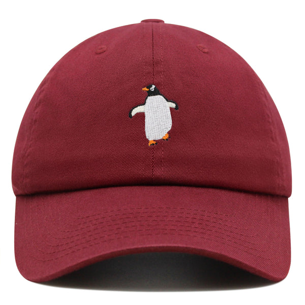 Dancing Penguin Premium Dad Hat Embroidered Baseball Cap Winter