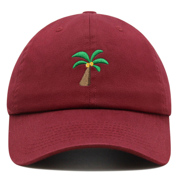 Palm Tree Premium Dad Hat Embroidered Baseball Cap Coconut