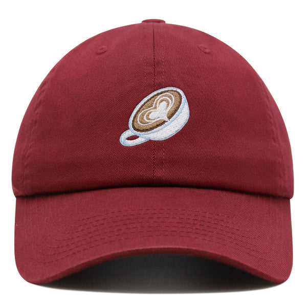 Latte Premium Dad Hat Embroidered Baseball Cap Coffee Cafe