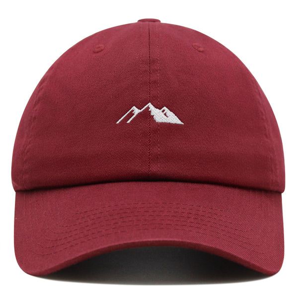 Mountain Premium Dad Hat Embroidered Baseball Cap Snowy