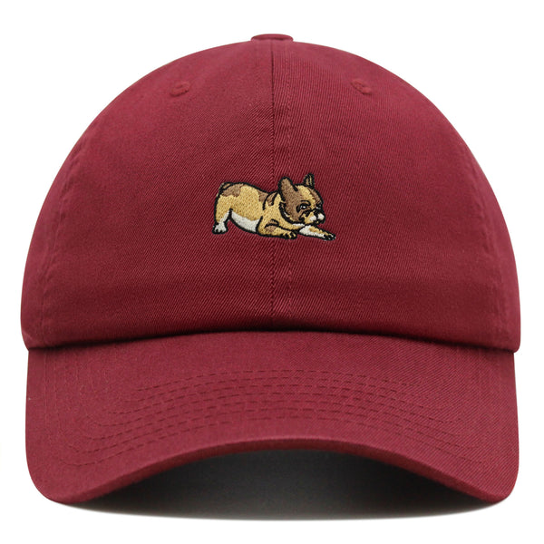 French Bulldog Premium Dad Hat Embroidered Baseball Cap Dog Puppy