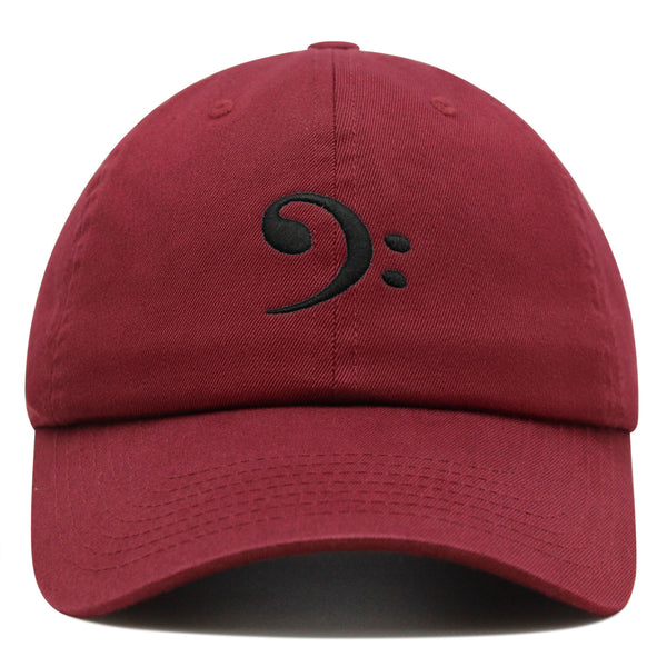 Bass Clef Premium Dad Hat Embroidered Baseball Cap Music Symbol