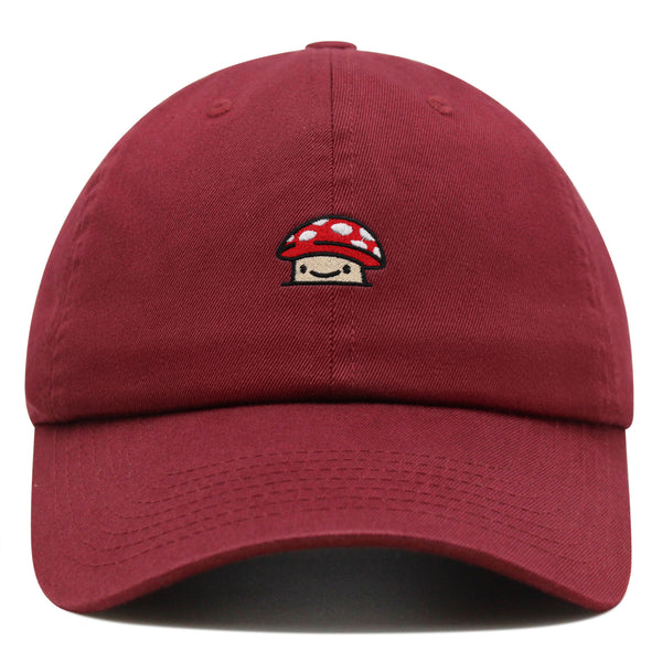 Mushroom  Premium Dad Hat Embroidered Baseball Cap Red