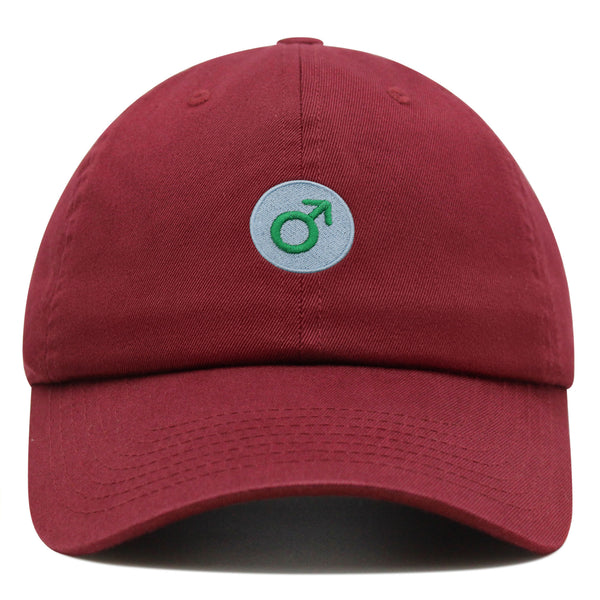 Male Gender Sign Premium Dad Hat Embroidered Baseball Cap Symbol