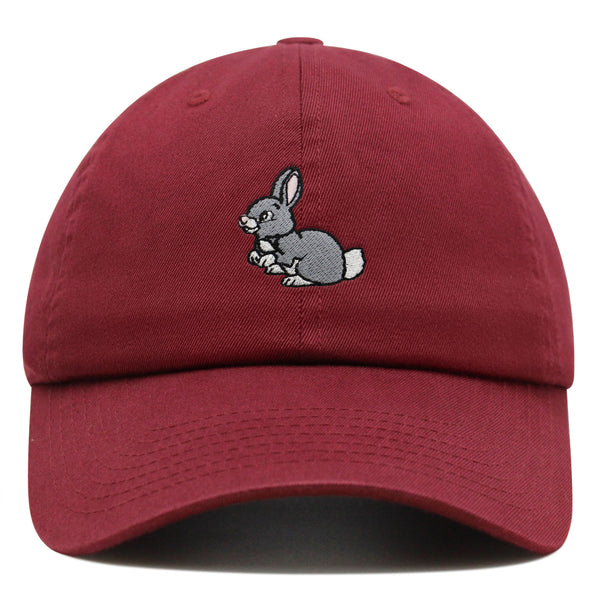 Rabbit Premium Dad Hat Embroidered Baseball Cap Cute