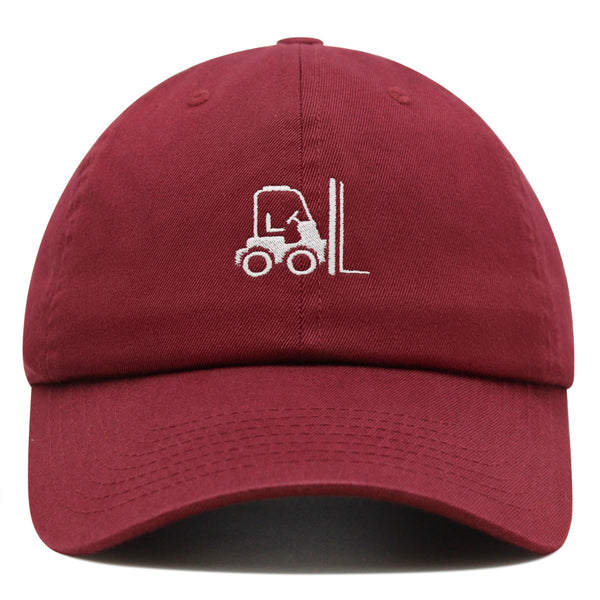 Forklift Premium Dad Hat Embroidered Baseball Cap Warehouse