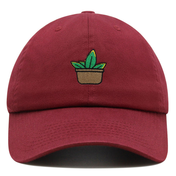 Aloe Plant Premium Dad Hat Embroidered Baseball Cap Pot