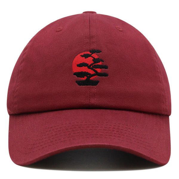 Bonsai Tree Premium Dad Hat Embroidered Baseball Cap Japanese