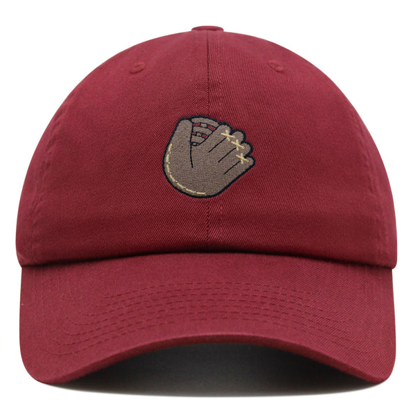 Baseball Glove Premium Dad Hat Embroidered Baseball Cap Sport