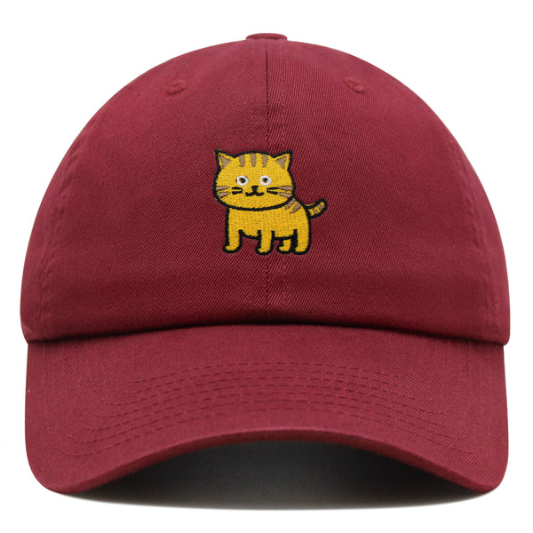 Cat Premium Dad Hat Embroidered Baseball Cap Cute