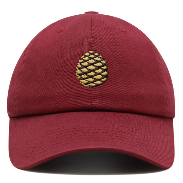 Pinecone Premium Dad Hat Embroidered Baseball Cap Pine Tree