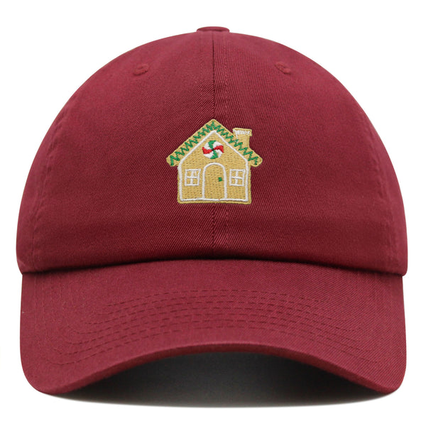 Gingerbread House  Premium Dad Hat Embroidered Baseball Cap Holiday