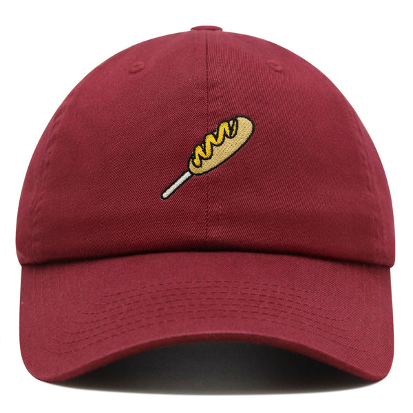 Corndog Premium Dad Hat Embroidered Baseball Cap Foodie