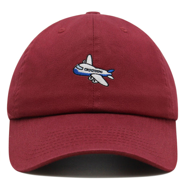 Airplane Premium Dad Hat Embroidered Baseball Cap Cute