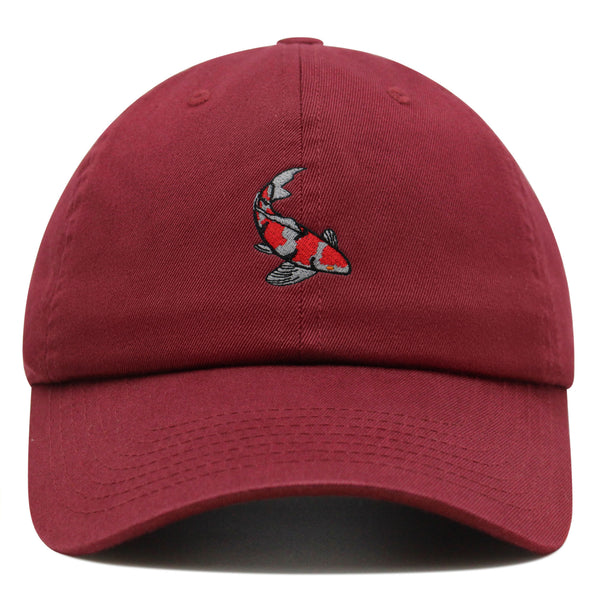 Koi Fish Premium Dad Hat Embroidered Baseball Cap Japan