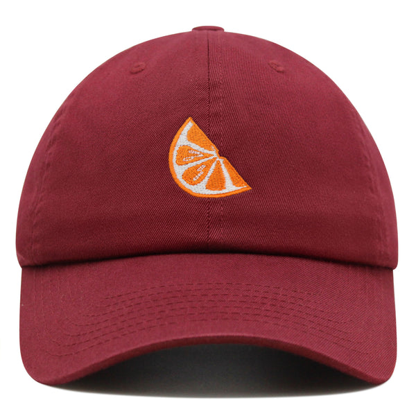 Orange Slice Premium Dad Hat Embroidered Baseball Cap Fruit