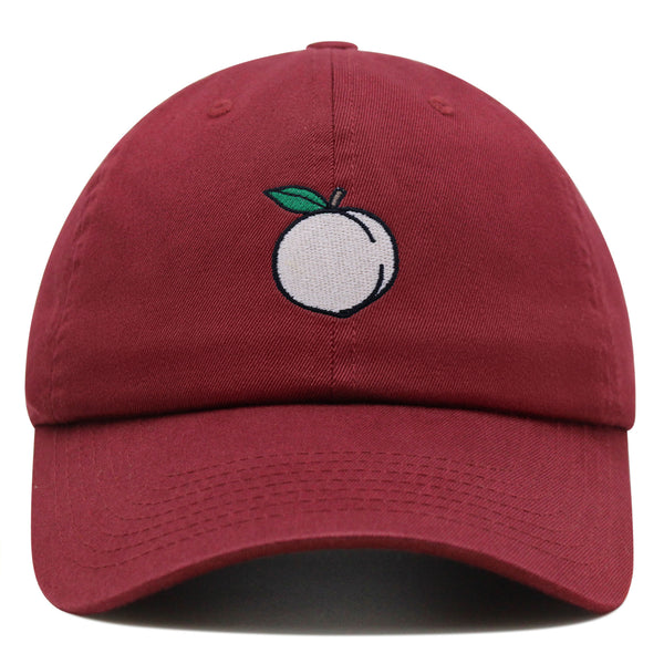 Peach Premium Dad Hat Embroidered Baseball Cap Cobbler Fruit