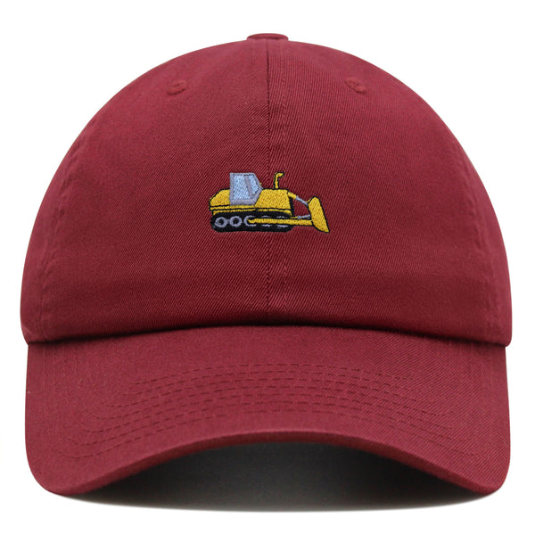 Bulldozer Premium Dad Hat Embroidered Baseball Cap Construction